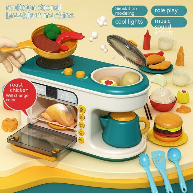 Children's Play House Kitchen Toys Simulation Kitchenware Breakfast Machine Toys - Boaties Collective