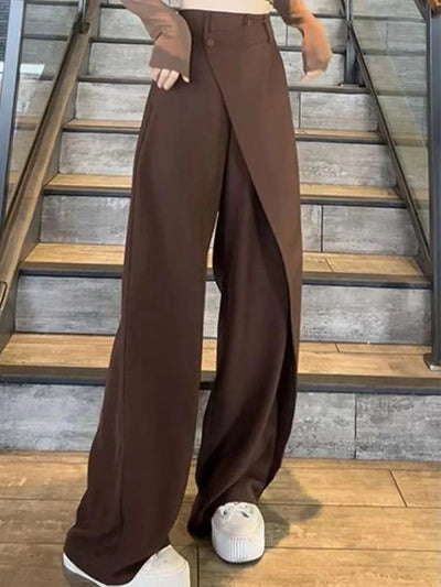 Irregular Wide-leg Fashion Loose Trousers - Boaties Collective