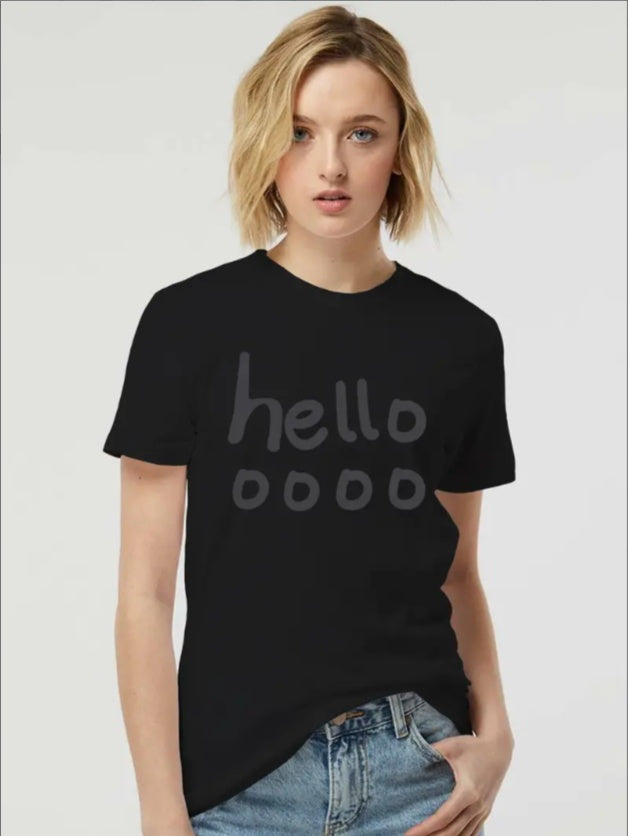 Hello Graphic T-Shirt For Teen Girls - Casual Sporty Style - Boaties Collective