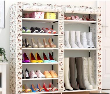 Actionclub Thick Non-woven Double Row Multi-layer Shoe Cabinet Shoe Rack Storage Shoe Organizer Shelves DIY Home Furniture - Boaties Collective