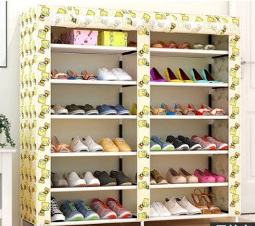 Actionclub Thick Non-woven Double Row Multi-layer Shoe Cabinet Shoe Rack Storage Shoe Organizer Shelves DIY Home Furniture - Boaties Collective