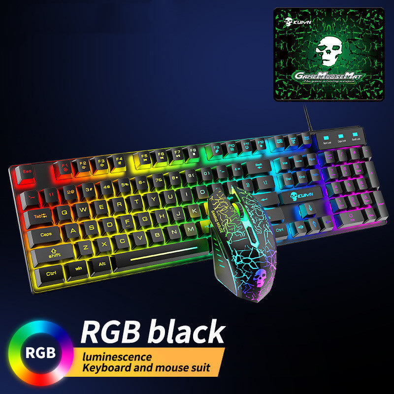 Kuiying T6RGB Luminous Keyboard And Mouse Set - Boaties Collective