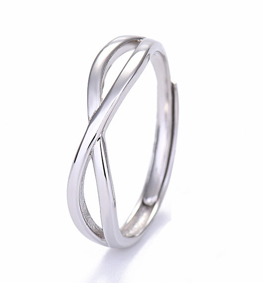 S925 Silver Couple Ring, A Pair Of Simple Long-Distance Dating, Couple Rings For Men And Women, Students Give Gifts To Their Girlfriends - Boaties Collective