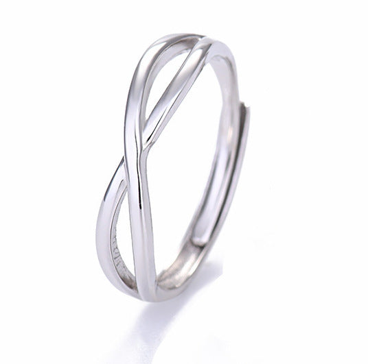 S925 Silver Couple Ring, A Pair Of Simple Long-Distance Dating, Couple Rings For Men And Women, Students Give Gifts To Their Girlfriends - Boaties Collective