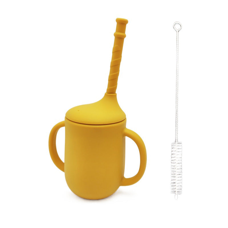 New Product Silicone Baby Drinking Cup With Straw Leak-proof And Drop-proof - Boaties Collective