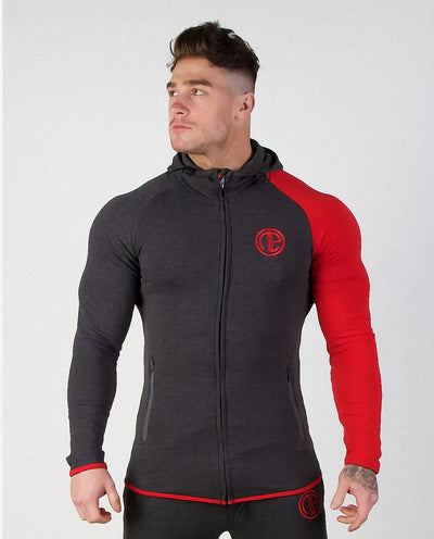 New muscle fitness bodyguard men running jogging jacket, zipper sweater - Boaties Collective