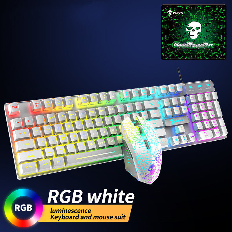 Kuiying T6RGB Luminous Keyboard And Mouse Set - Boaties Collective