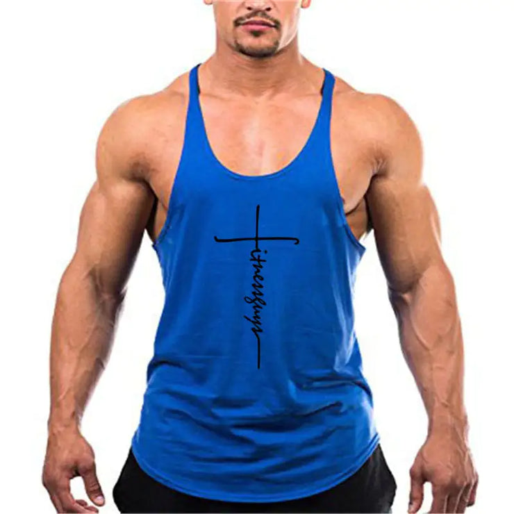 Brand Gym Stringer Tank Top Men Bodybuilding Clothing - Boaties Collective