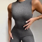 Sleeveless fitness sports jumpsuit women - Boaties Collective