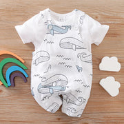 Two-piece Baby Clothes Clothing Summer Newborn Thin Baby Going Out Clothes Cartoon Strap Children's Suit - Boaties Collective