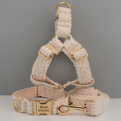 Leaf Lace Strap Gold Buckle Pet Supplies - Boaties Collective