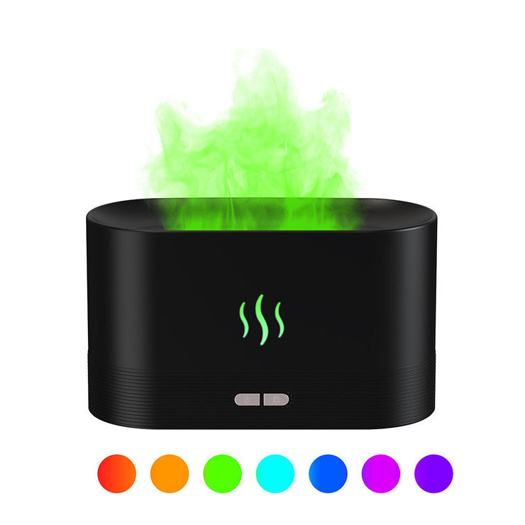 Aroma Diffuser With Flame Light Mist Humidifier Aromatherapy Diffuser With Waterless Auto-Off Protection For Spa Home Yoga Office - Boaties Collective