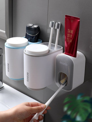 Wall Mounted Automatic Toothpaste Holder Bathroom Accessories Set Dispenser - Boaties Collective
