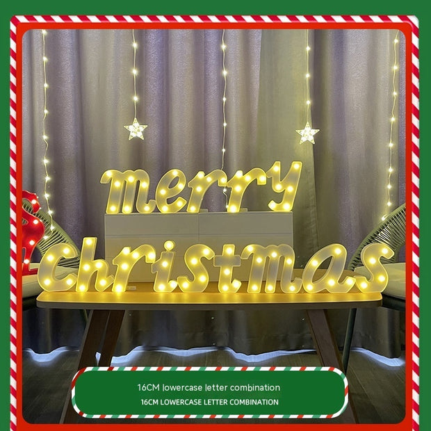 Color Printing Led Merry Christmas Letter Lights - Boaties Collective