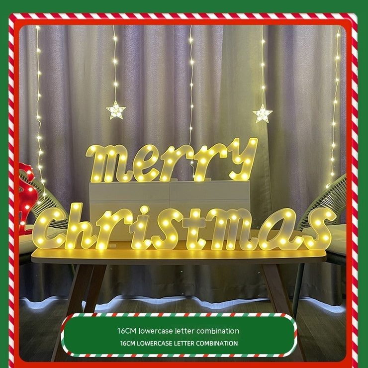 Color Printing Led Merry Christmas Letter Lights - Boaties Collective