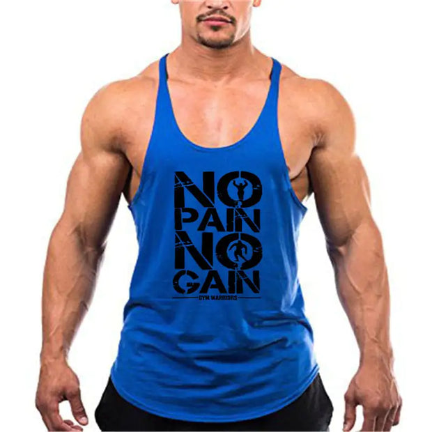 Brand Gym Stringer Tank Top Men Bodybuilding Clothing - Boaties Collective