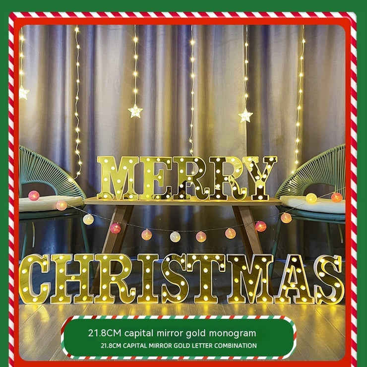Color Printing Led Merry Christmas Letter Lights - Boaties Collective