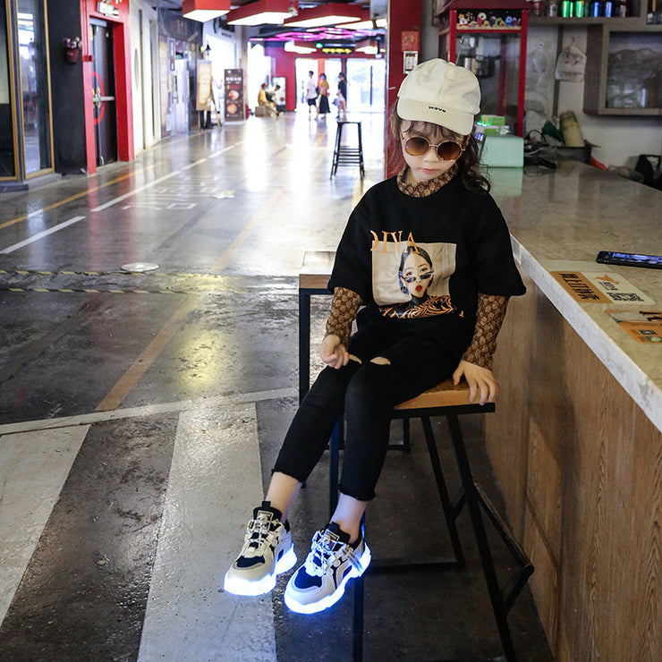 Colorful Children's Luminous Shoes, Girls' Luminous Shoes, Boys' Luminous Shoes - Boaties Collective