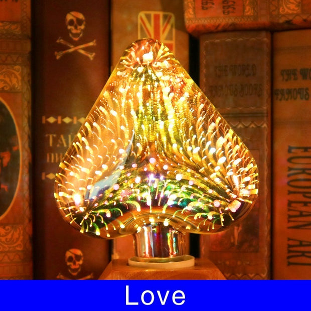 3D Fireworks Decorative Light Bulb Christmas Lights Christmas Home Decorations - Boaties Collective