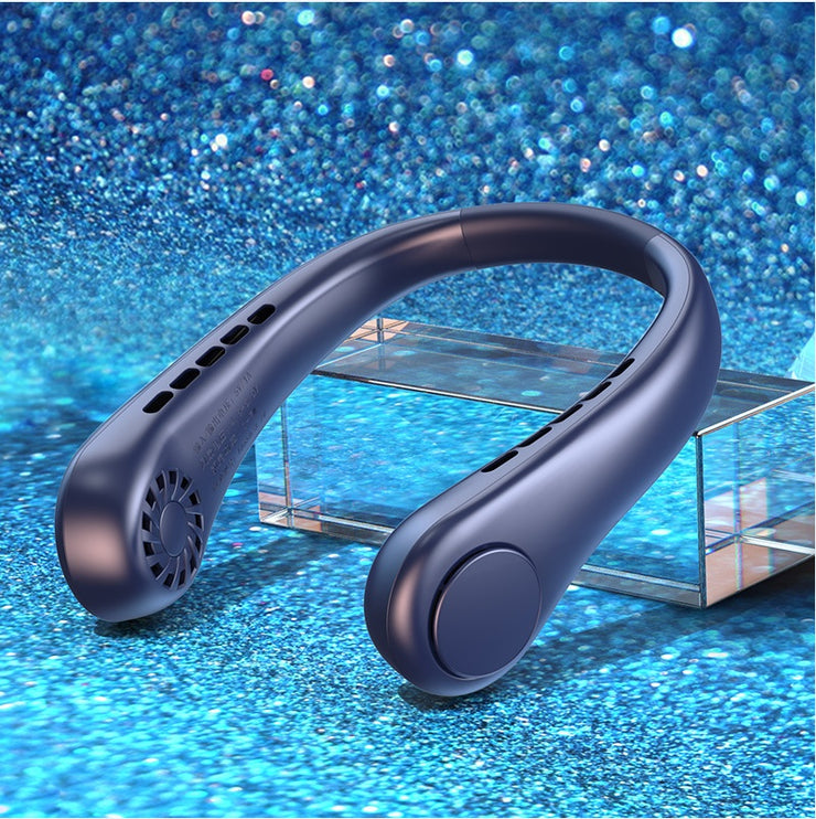 New Mini Neck Fan Portable Bladeless Hanging Neck Rechargeable Air Cooler Mini Summer Sports Fans - Boaties Collective