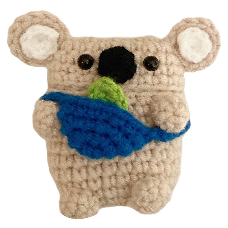 Homemade Handmade Knit Backpack Koala Bear Earphone Cover - Boaties Collective