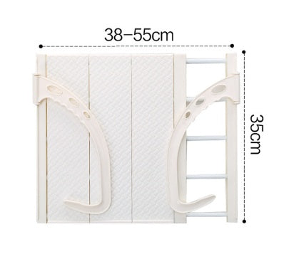 Multifunction Home Balcony Hanging Hanger Shelf Adjustable Foldable Clothes Shoes Drying Rack Holder Storage Organizer Shoe Rack - Boaties Collective