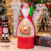 Christmas Decoration Old Man Snowman Music Box Desktop Ambience Light - Boaties Collective