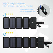 Outdoor Folding Solar Panel Charger Portable 5V 2.1A USB Output Devices Camp Hiking Backpack Travel Power Supply For Smartphones - Boaties Collective