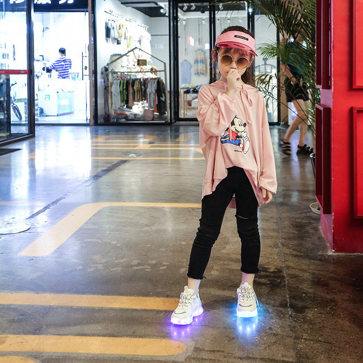 Colorful Children's Luminous Shoes, Girls' Luminous Shoes, Boys' Luminous Shoes - Boaties Collective