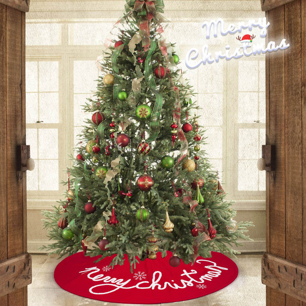 Christmas Letter Christmas-tree Skirt Holiday Atmosphere Decoration Supplies - Boaties Collective