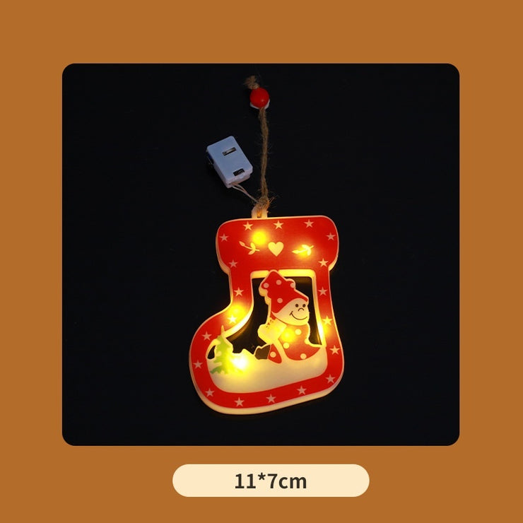 Decorative String Lights Christmas House Christmas Tree Pendant - Boaties Collective