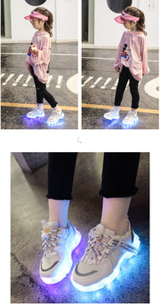 Colorful Children's Luminous Shoes, Girls' Luminous Shoes, Boys' Luminous Shoes - Boaties Collective