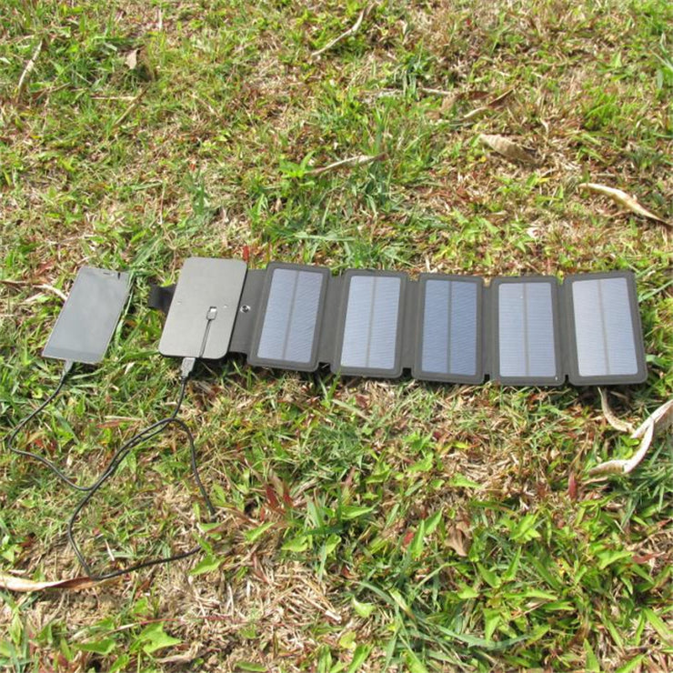 Outdoor Folding Solar Panel Charger Portable 5V 2.1A USB Output Devices Camp Hiking Backpack Travel Power Supply For Smartphones - Boaties Collective