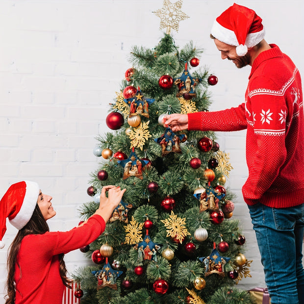 Suitable For Wooden Christmas Gift Christmas Tree Decoration Pendant - Boaties Collective