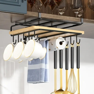 Under Shelf Storage Rack Home Kitchen Hanging Cabinet Cutting Board Organizer - Boaties Collective