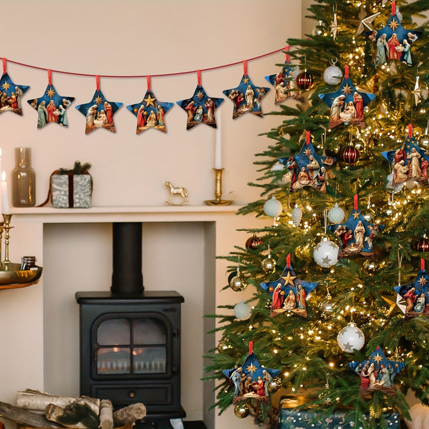 Suitable For Wooden Christmas Gift Christmas Tree Decoration Pendant - Boaties Collective