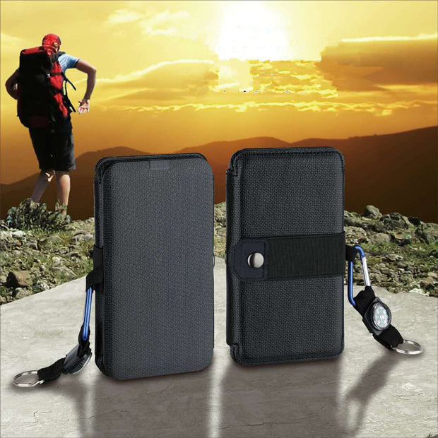 Outdoor Folding Solar Panel Charger Portable 5V 2.1A USB Output Devices Camp Hiking Backpack Travel Power Supply For Smartphones - Boaties Collective