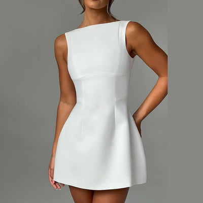 Sexy Slim-fitting Backless Dress Summer Sleeveless Short Dresses - Boaties Collective