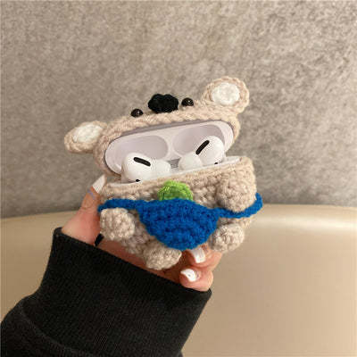 Homemade Handmade Knit Backpack Koala Bear Earphone Cover - Boaties Collective