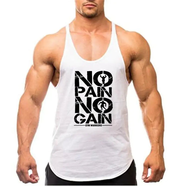 Brand Gym Stringer Tank Top Men Bodybuilding Clothing - Boaties Collective