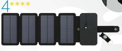 Outdoor Folding Solar Panel Charger Portable 5V 2.1A USB Output Devices Camp Hiking Backpack Travel Power Supply For Smartphones - Boaties Collective