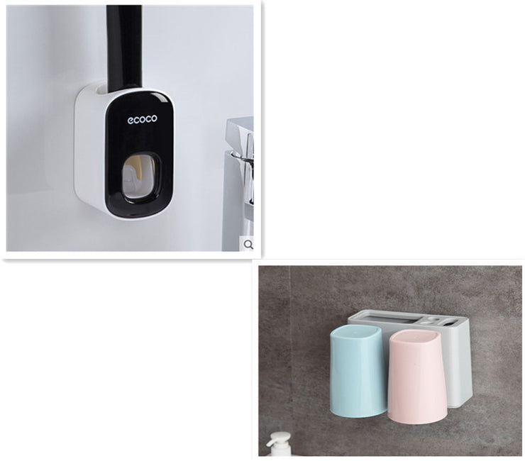Wall Mounted Automatic Toothpaste Holder Bathroom Accessories Set Dispenser - Boaties Collective