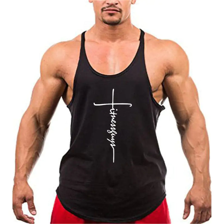Brand Gym Stringer Tank Top Men Bodybuilding Clothing - Boaties Collective