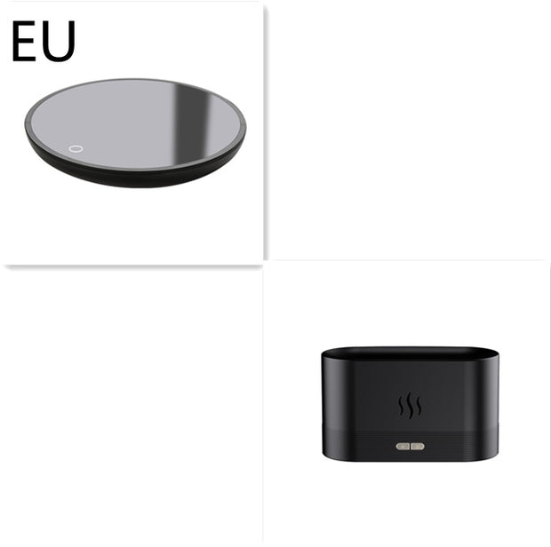 Aroma Diffuser With Flame Light Mist Humidifier Aromatherapy Diffuser With Waterless Auto-Off Protection For Spa Home Yoga Office - Boaties Collective