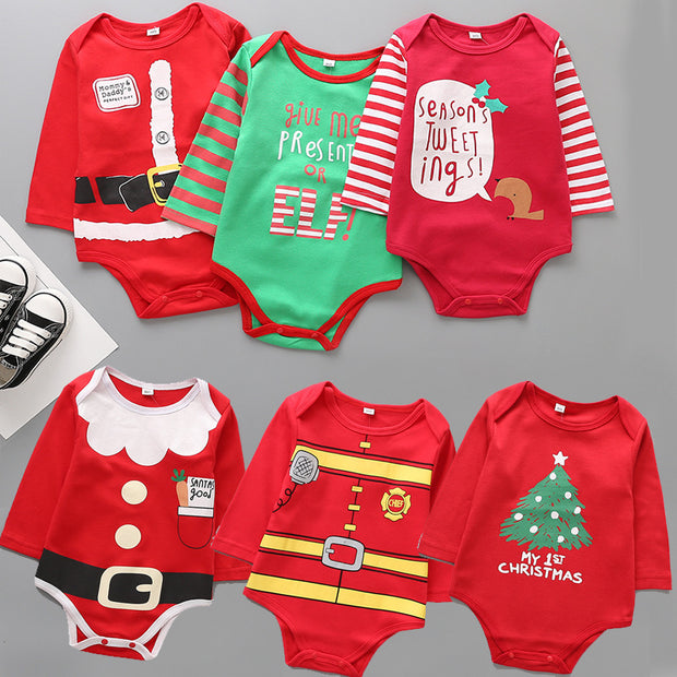 Baby Christmas Long Sleeve Jumpsuit - Boaties Collective