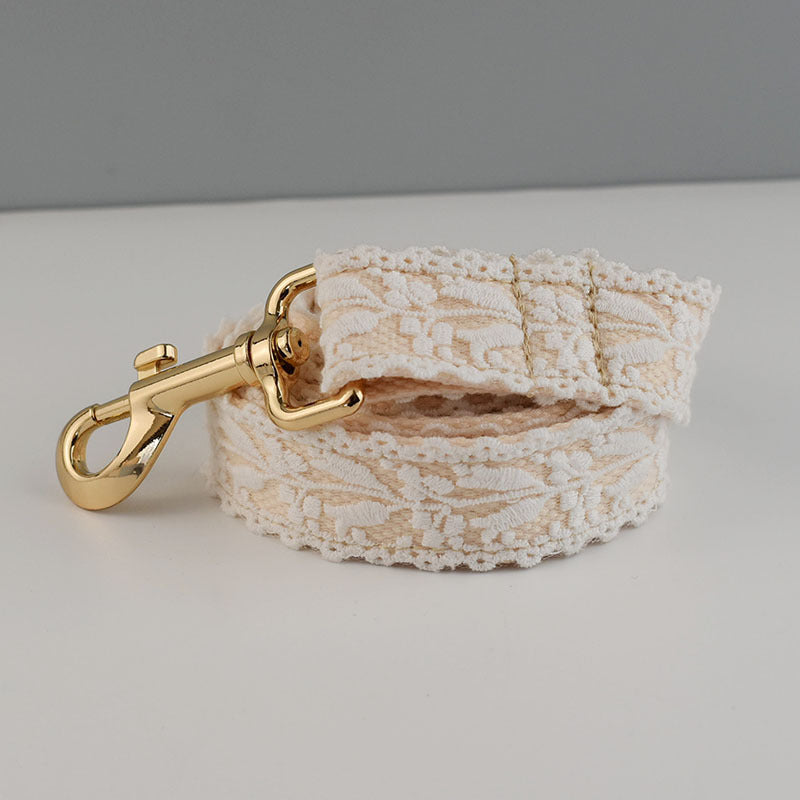 Leaf Lace Strap Gold Buckle Pet Supplies - Boaties Collective