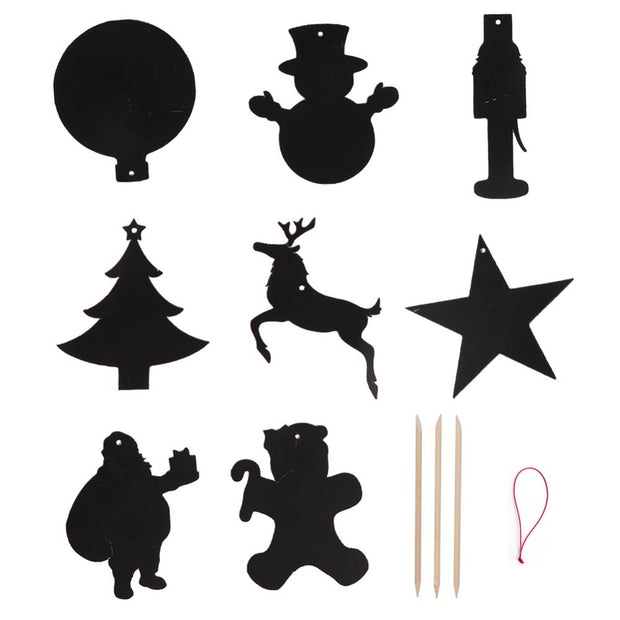 OurWarm 21pcs Magic Color Scratch Card Christmas Tree Orname - Boaties Collective