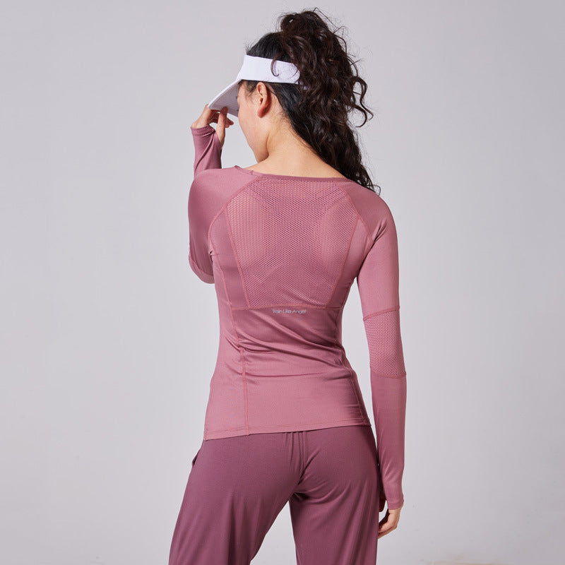 New Slim Yoga Fitness Running Long Sleeve Top Women - Boaties Collective