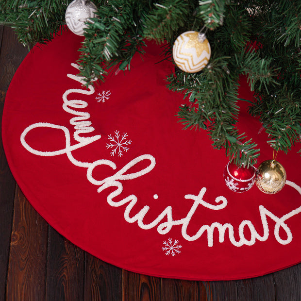 Christmas Letter Christmas-tree Skirt Holiday Atmosphere Decoration Supplies - Boaties Collective