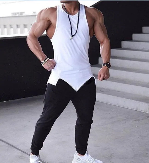 Men's Athletic Gym Fitness Tank Top - Solid Sleeveless Vest - Boaties Collective